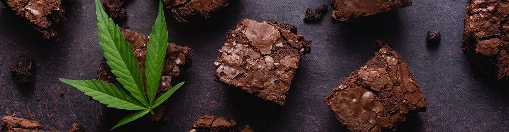 Mit Cannabis angereicherte Brownies